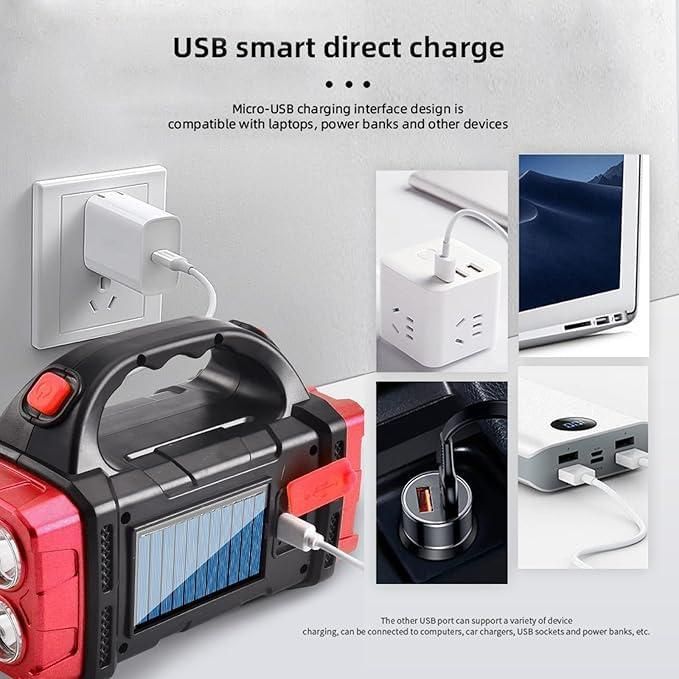 Solar Powered Waterproof Flashlights & Emergency Lights