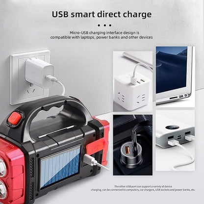 Solar Powered Waterproof Flashlights & Emergency Lights