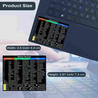 Reusable Keyboard Shortcut Stickers for Windows